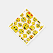 Party-Servietten aus gemischtem Emoji-Muster Serviette (Ecke)