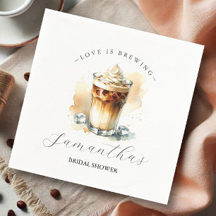 Party Servietten Dekoratives Kaffee Thema Brautdus