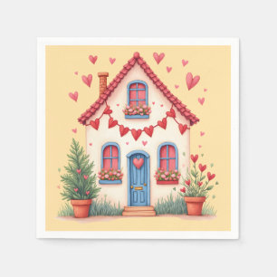 Party Servietten Glücklicher Valentinstag