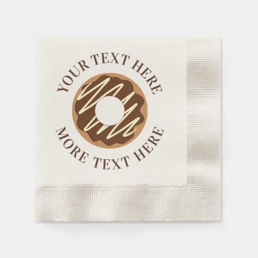 Party-Servietten mit Schokolade Serviette (Vorderseite)