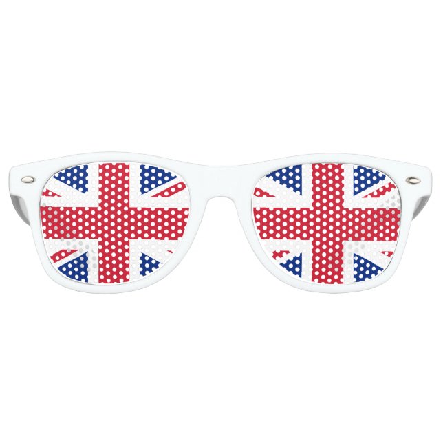 Party Shades British Sunglasses / Union Jack Flag Partybrille (Vorderseite)