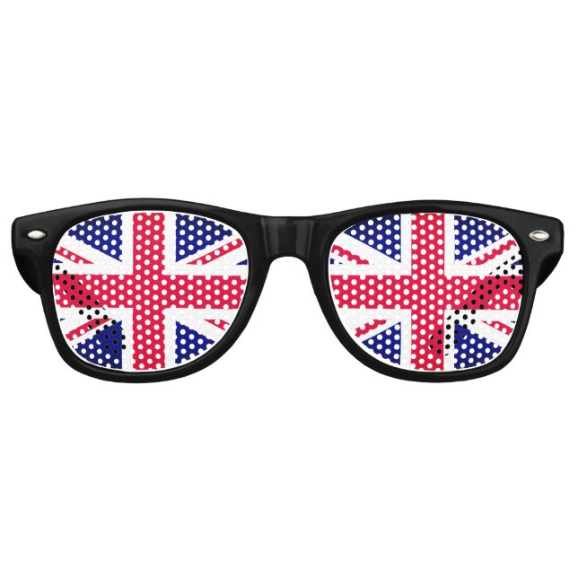 Party Shades British Sunglasses / Union Jack Flag Partybrille (Vorderseite)