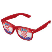 Party Shades & Croatia Sonnenbrille / Kroatische F (Schrägansicht)