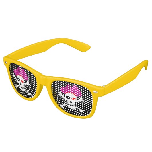 Party Shades & Pirate Sonnenbrillen / Piraten-Flag (Schrägansicht)