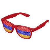 Party Shades Sonnenbrille - armenische Flagge (Schrägansicht)