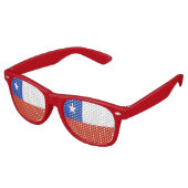 Party Shades Sonnenbrille - Chile-Flagge (Schrägansicht)