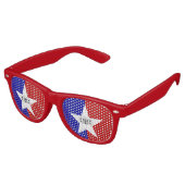 Party Shades Sonnenbrille - Flagge von San Antonio (Schrägansicht)