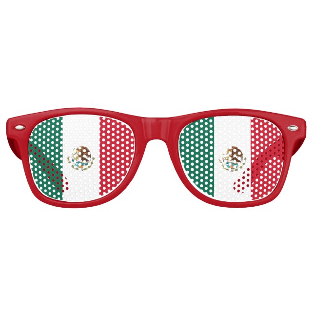 Party Shades Sonnenbrille - Mexiko-Flagge (Vorderseite)