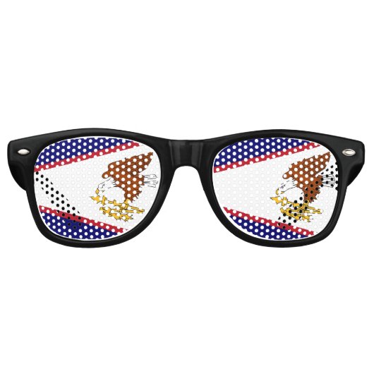 Party Shades Sonnenbrille mit amerikanischer Samoa (Vorderseite)