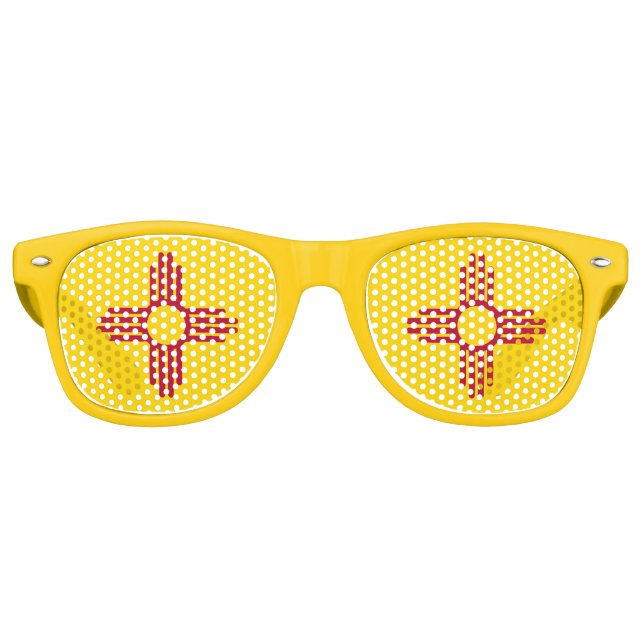 Party Shades Sonnenbrille mit Flagge New Mexico (Vorderseite)