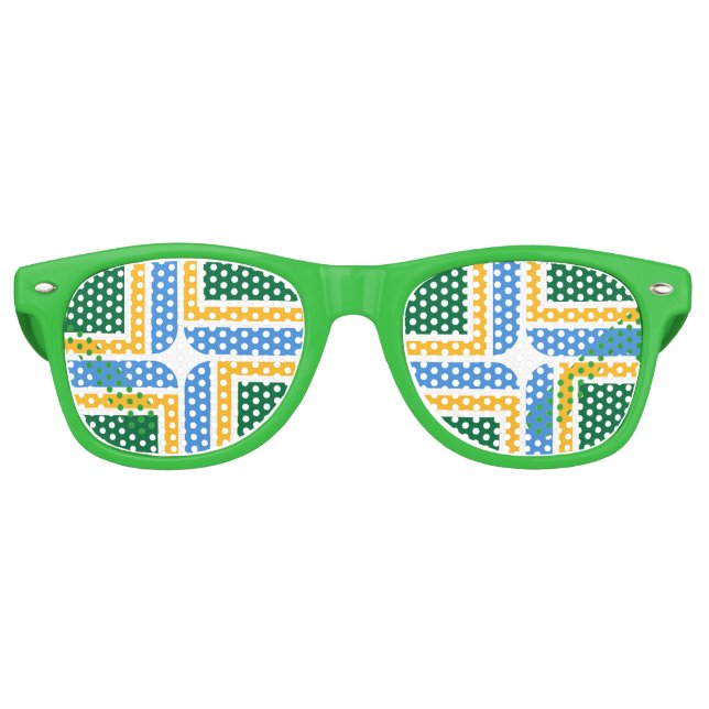 Party Shades Sonnenbrille mit Flagge von Portland (Vorderseite)
