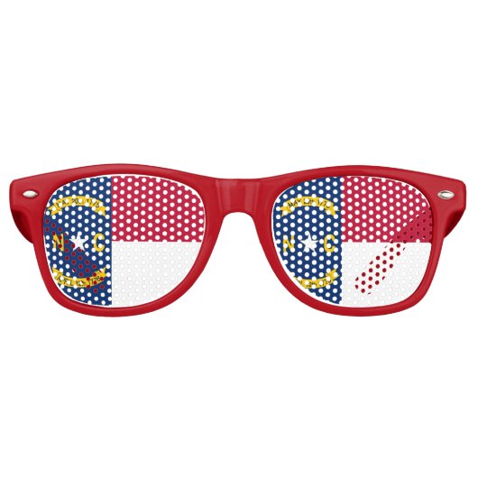 Party Shades Sonnenbrille mit North Carolina-Flagg (Vorderseite)
