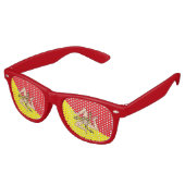 Party Shades Sonnenbrille mit Sizilienflagge (Schrägansicht)