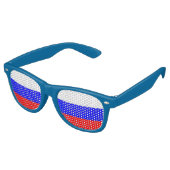 Party Shades Sonnenbrille - Russland-Flagge (Schrägansicht)
