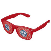 Party Shades Sonnenbrille - Tennessee-Flagge (Schrägansicht)