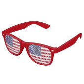 Party Shades Sonnenbrillen mit US-Flagge (Schrägansicht)