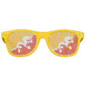 Party Shades Sunglasses - Bhutan-Flagge Partybrille (Vorderseite)