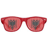 Party Shades Sunglasses - Flagge Albaniens Partybrille (Vorderseite)