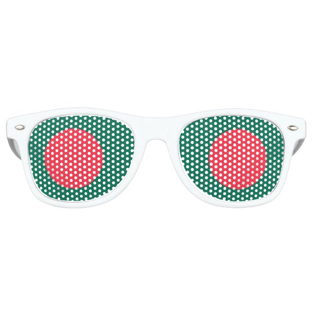 Party Shades Sunglasses - Flagge Bangladeschs Partybrille (Vorderseite)