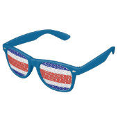 Party Shades Sunglasses - Flagge Costa Ricas Partybrille (Schrägansicht)