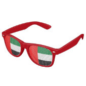 Party Shades Sunglasses - Flagge der VAE Partybrille (Schrägansicht)
