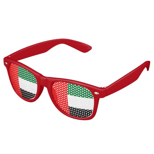 Party Shades Sunglasses - Flagge der VAE Partybrille (Schrägansicht)