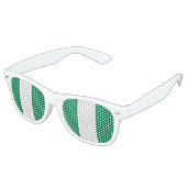 Party Shades Sunglasses - Flagge Nigerias Partybrille (Schrägansicht)
