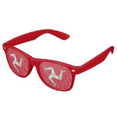 Party Shades Sunglasses - Isle of Man flagge, UK Partybrille (Schrägansicht)