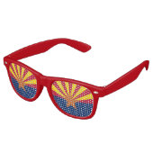 Party Shades Sunglasses mit der Flagge von Arizona Partybrille (Schrägansicht)