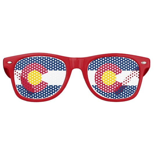 Party Shades Sunglasses mit Flagge Colorado, USA Partybrille (Vorderseite)