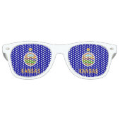 Party Shades Sunglasses mit Flagge von Kansas, USA Partybrille (Vorderseite)
