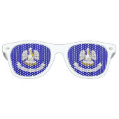 Party Shades Sunglasses mit Flagge von Louisiana U Partybrille (Vorderseite)