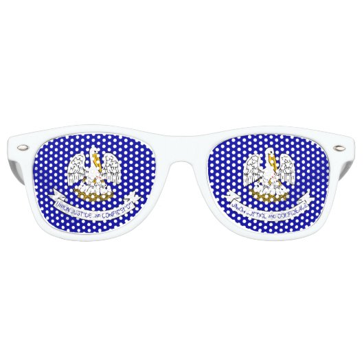 Party Shades Sunglasses mit Flagge von Louisiana U Partybrille (Vorderseite)