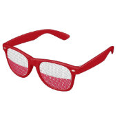 Party Shades Sunglasses - polnische Flagge Partybrille (Schrägansicht)