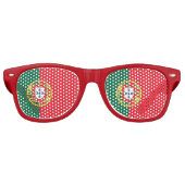 Party Shades Sunglasses - portugiesische Flagge Partybrille (Vorderseite)