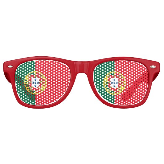 Party Shades Sunglasses - portugiesische Flagge Partybrille (Vorderseite)