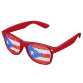 Party Shades Sunglasses - Puerto Rico Flagge Partybrille (Schrägansicht)