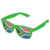 Party Shades Sunglasses - Südafrikanische Flagge Partybrille (Schrägansicht)