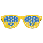 Party Shades Sunglasses - ukrainische Flagge Partybrille (Vorderseite)