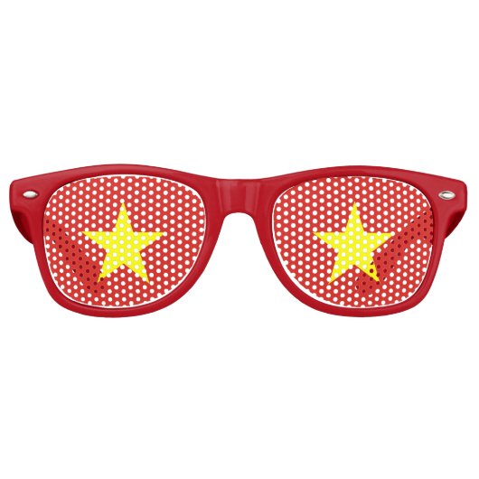 Party Shades Sunglasses - Vietnamflagge Partybrille (Vorderseite)