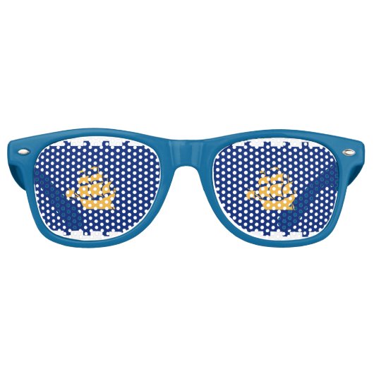 Party Shades Sunglasses with flag of Quebec City Partybrille (Vorderseite)