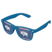 Party Shades Sunglasses - Wyoming Flag Partybrille (Schrägansicht)