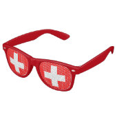 Party Shades & Switzerland Sonnenbrille / Schweize (Schrägansicht)