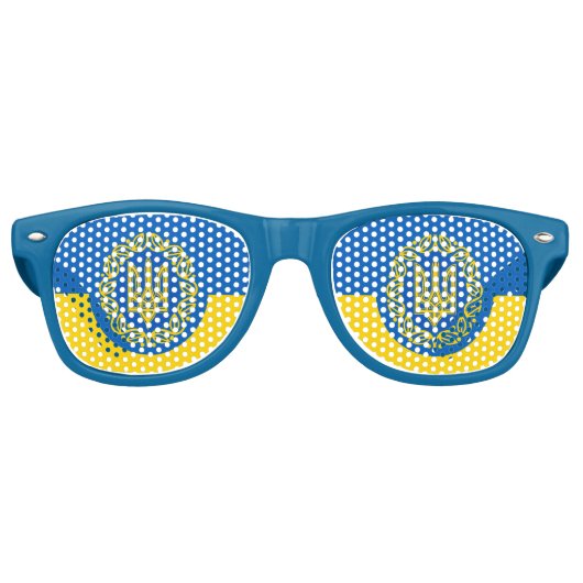 Party Shades & Ukraine Sonnenbrille / ukrainische  (Vorderseite)