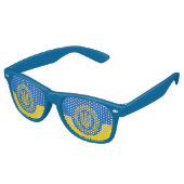 Party Shades & Ukraine Sonnenbrille / ukrainische  (Schrägansicht)