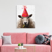 Party Sheep Leinwanddruck (Insitu (Wohnzimmer))
