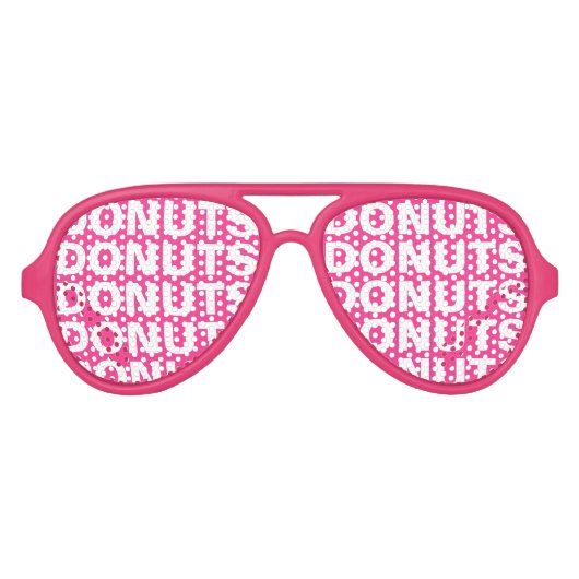 Party-Shirts von Donut besessene lustige rosa Sonn Partybrille (Vorderseite)