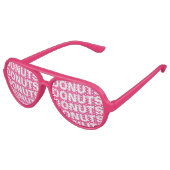 Party-Shirts von Donut besessene lustige rosa Sonn Partybrille (Schrägansicht)