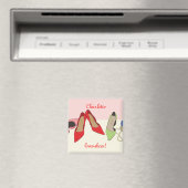 Party Shoes Design - personalisiert Magnet (In Situ (Geschirrspüler))