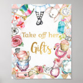 Party-Signatur der Alice im Wunderland, Geschenkta Poster (Vorne)
